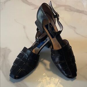 Vintage Joel Parker Brown Snakeskin Sandals - 8AA